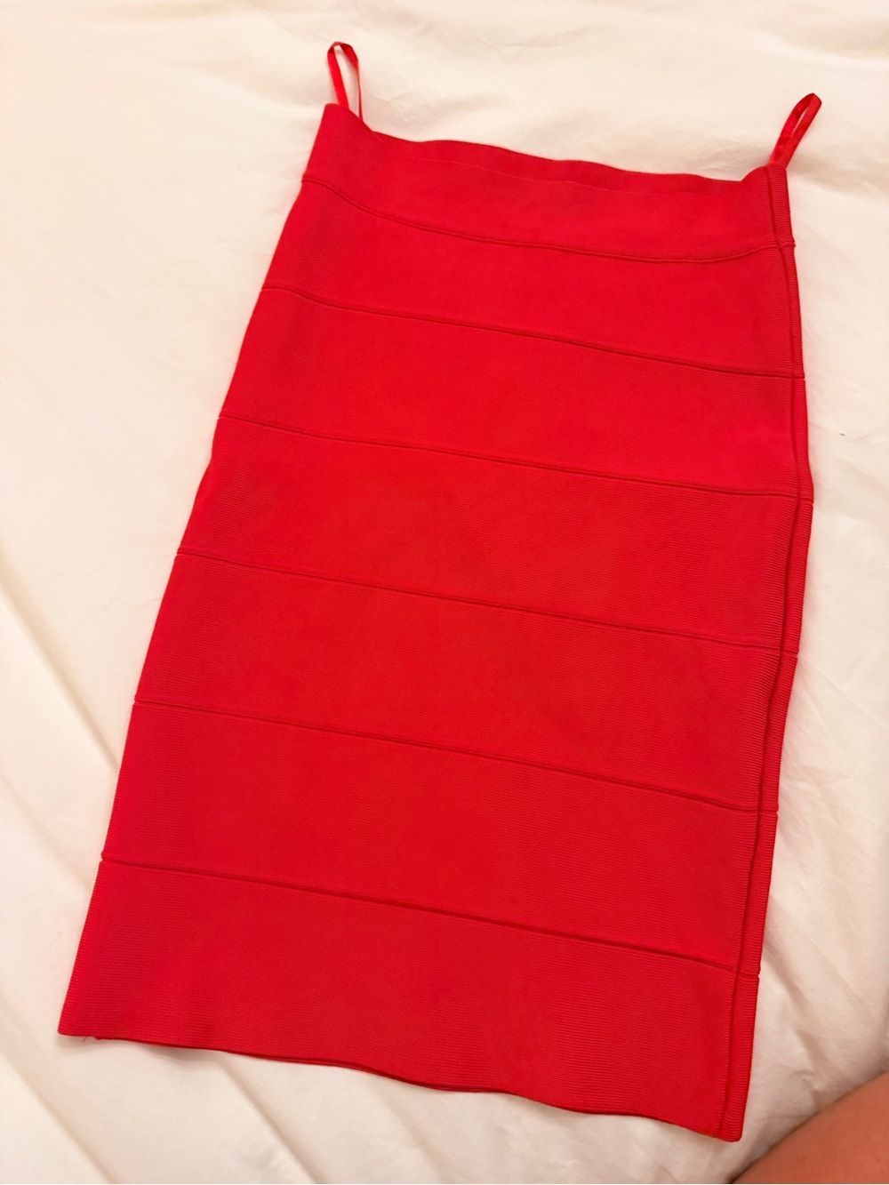 BCBG MaxAzria Red Bodycon Midi Skirt